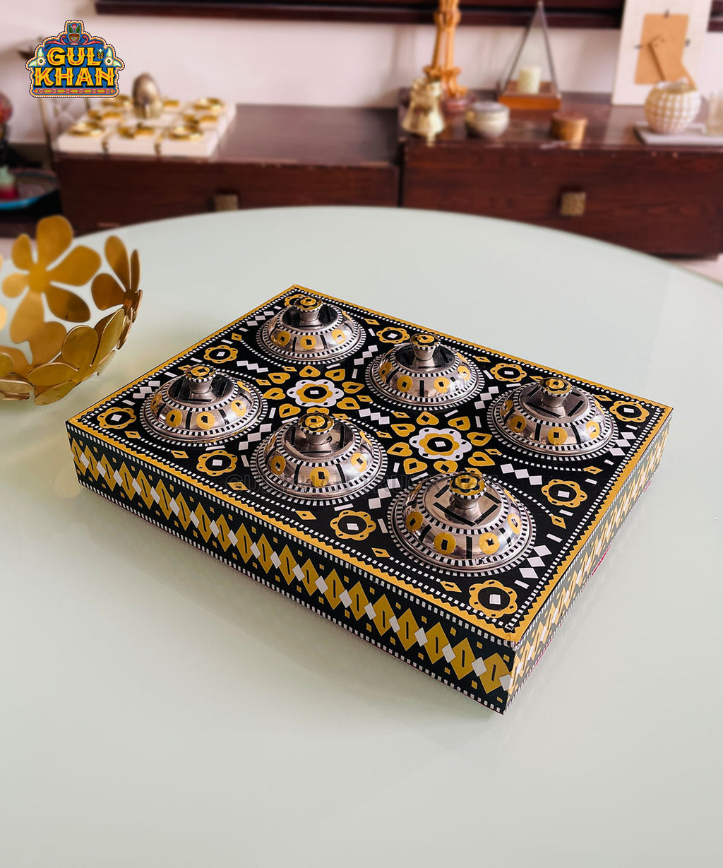 Royal Sunset Noir Truck Art Six Partition Tray