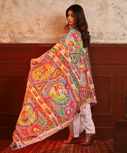 Traditional Truck Art Shawls - Gul Khan Truck Art