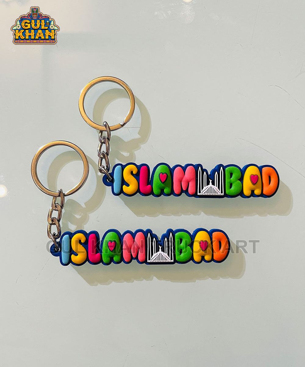 Islamabad Premium Rubber Key Chain