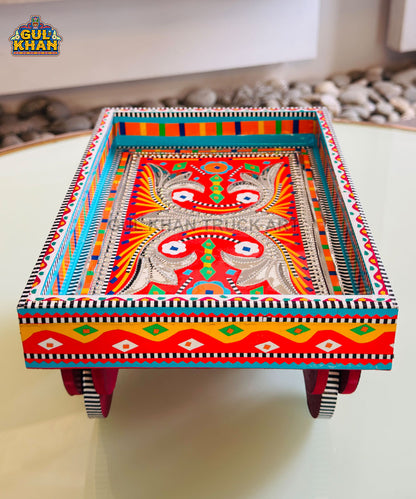 Traditional Red Truck Art Thaila Tray