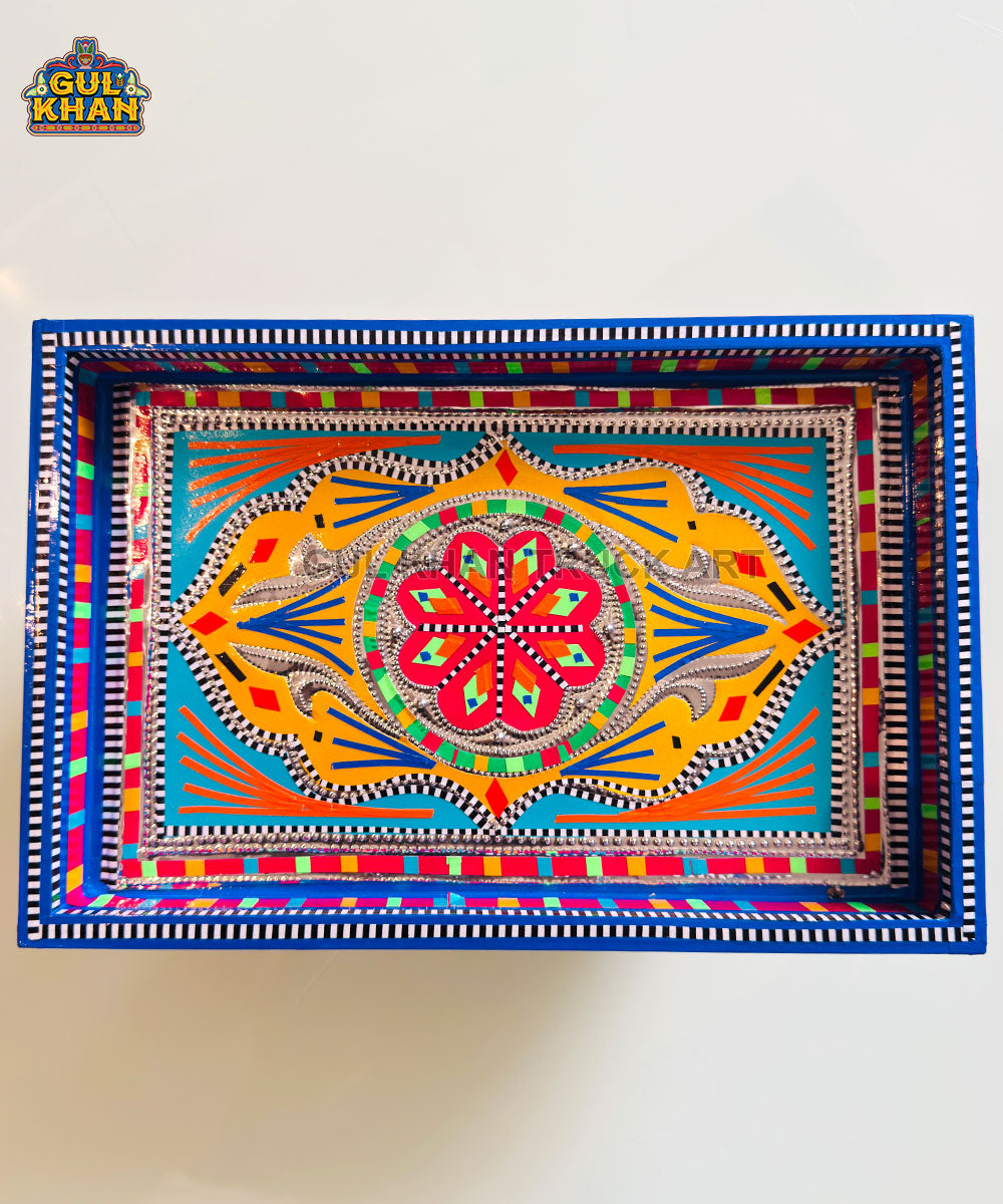 Blue & Yellow Truck Art  Thaila Tray
