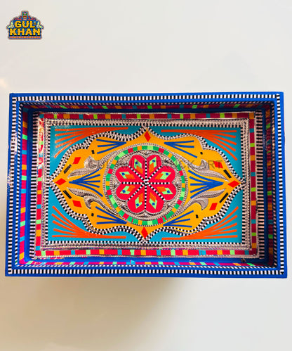 Blue & Yellow Truck Art  Thaila Tray