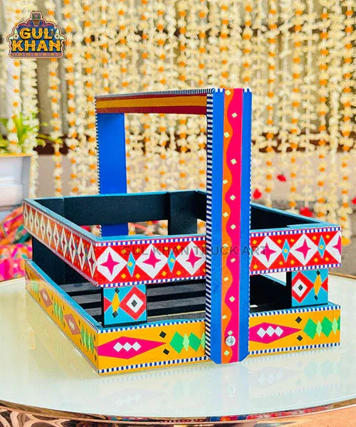 Caddy Tray 02 (Chamakpatti Handmade) - Gul Khan Truck Art