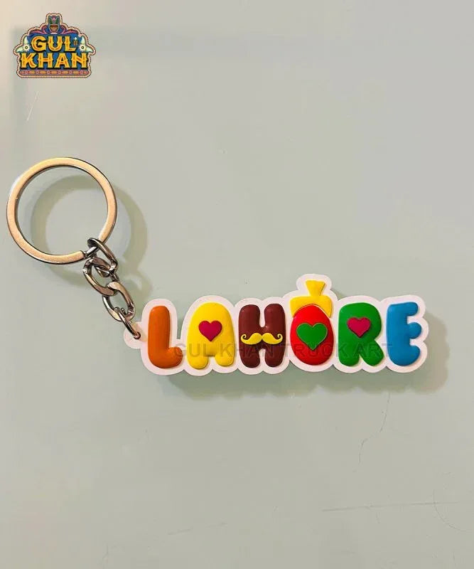 Lahore Premium Rubber Key Chain - Gul Khan Truck Art