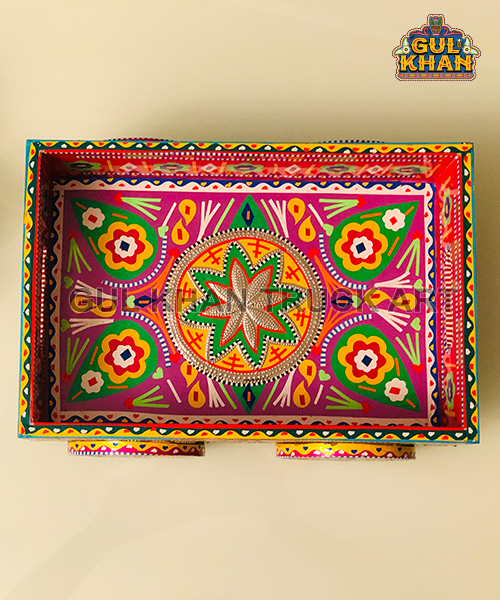 Tray on Wheel 1114 - Gul Khan Truck Art