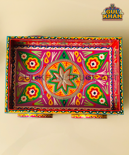 Tray on Wheel 1114 - Gul Khan Truck Art