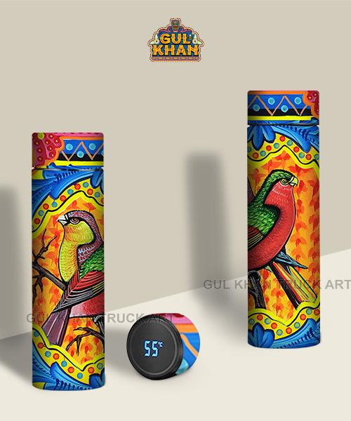 Printed Travel Bottle 0025 - Gul Khan Truck Art