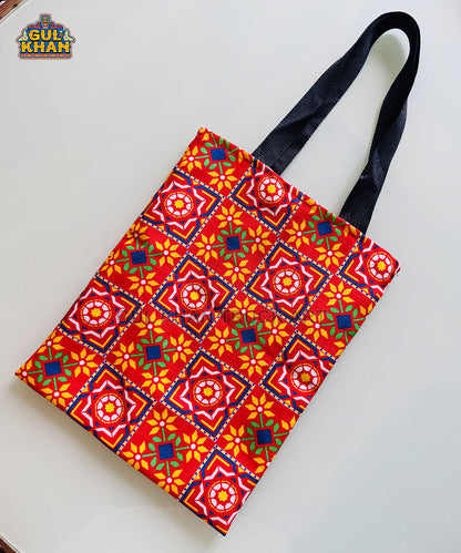 Sindhi Ralli Inspired Printed Truck Art Tote Bag 02