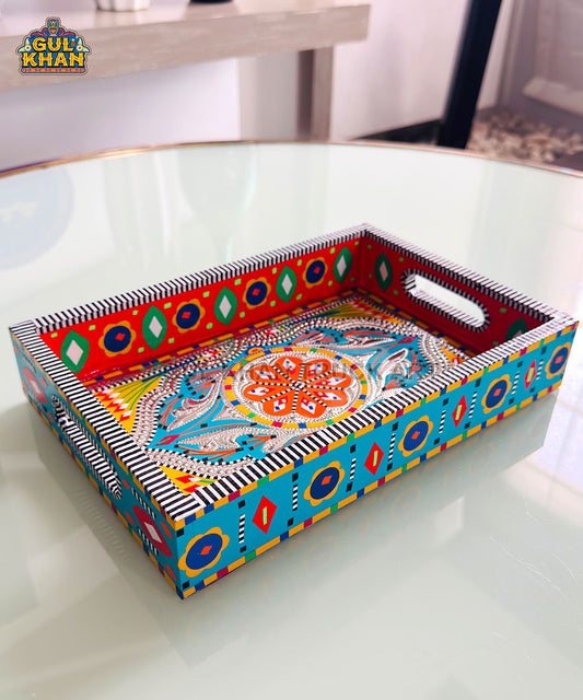 Heritage Floral Truck Art Tray