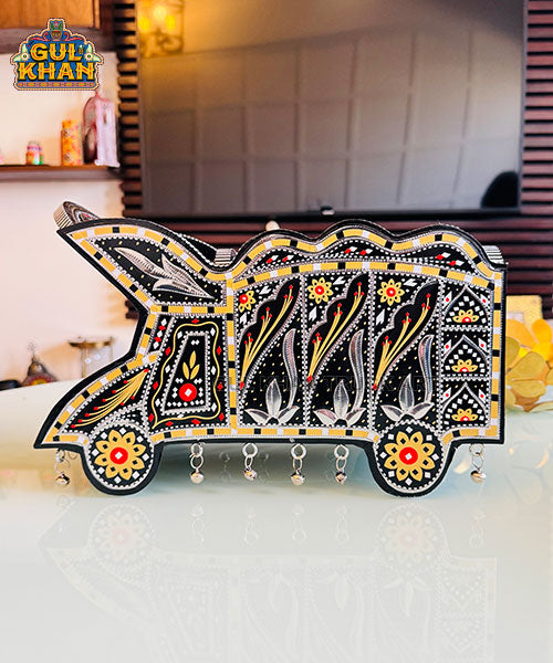 Royal Sunset Noir Truck Art Chamakpatti Truck Tissue Box Design 1