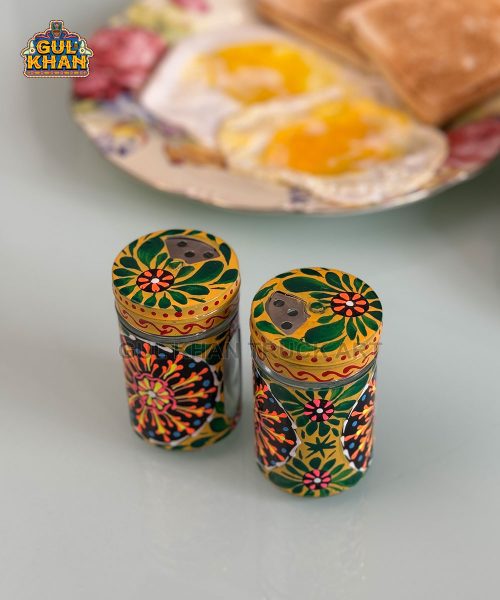 Mandala Truck Art Salt and Pepper Shaker 03 - Gul Khan Truck Art
