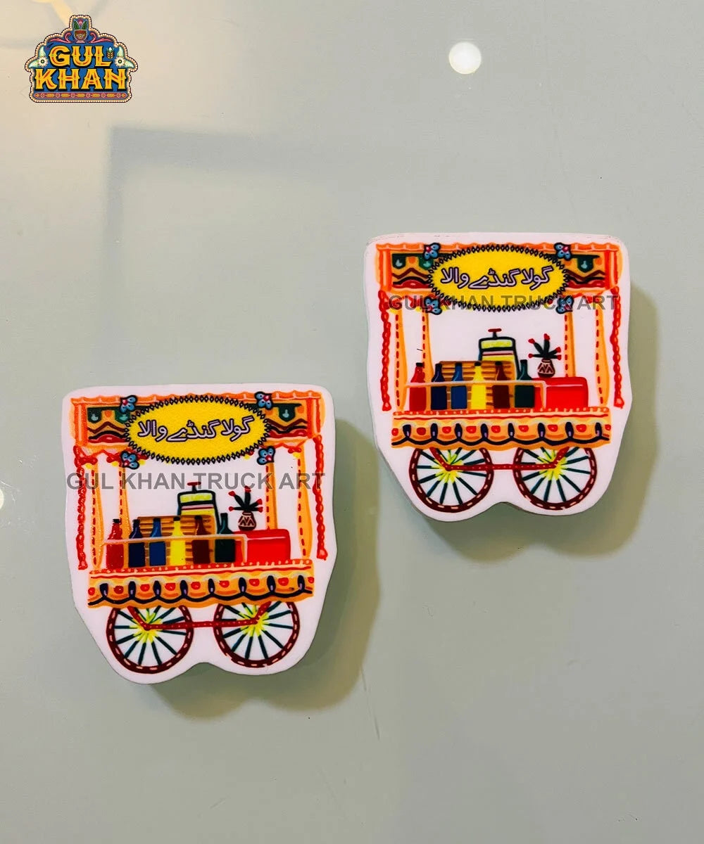 Gola Ganda Cart Acrylic Fridge Magnet