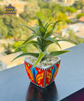 Indoor Flower Pot Design 03 (Chamakpatti Handmade) - Gul Khan Truck Art