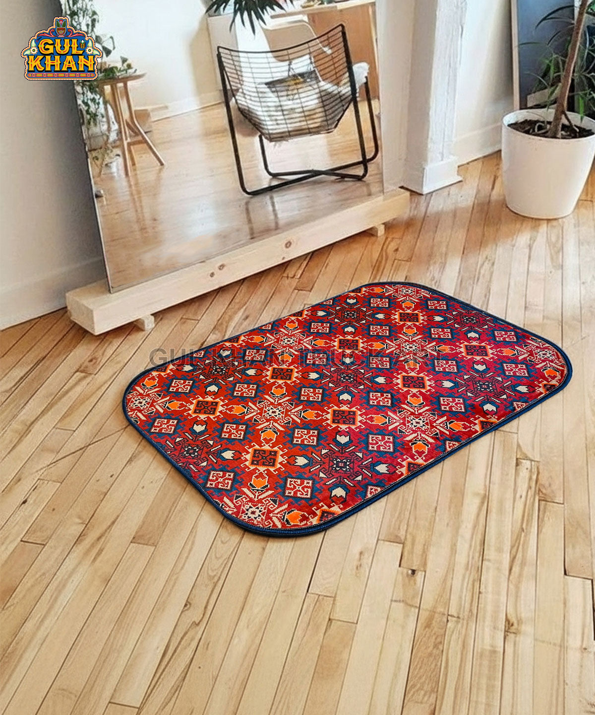 Persian Motif Printed Floor Mat