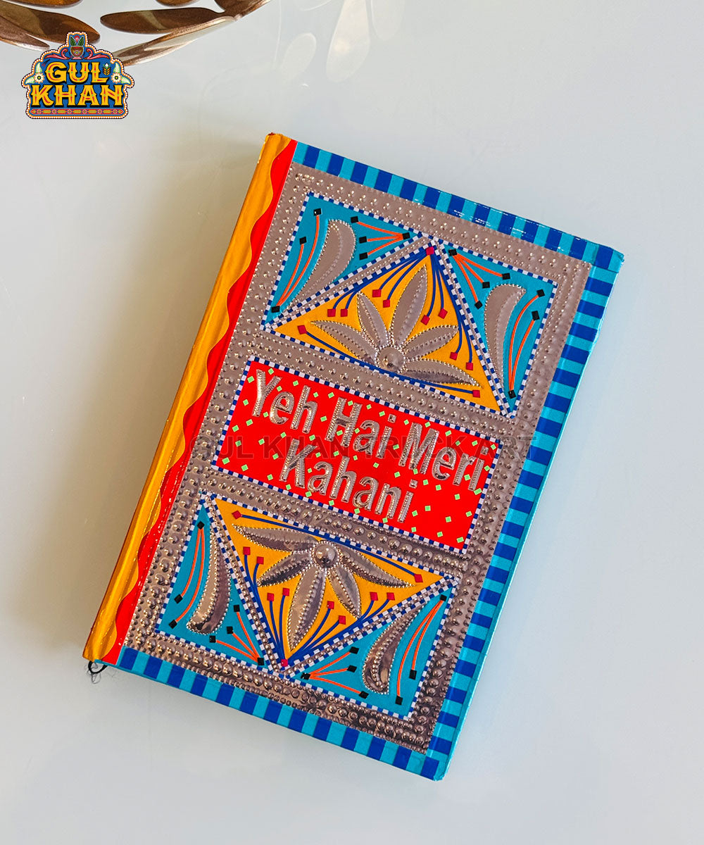 Red & Blue Truck Art Hard Cover Notebook ( Customizable )