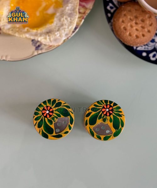 Mandala Truck Art Salt and Pepper Shaker 03 - Gul Khan Truck Art
