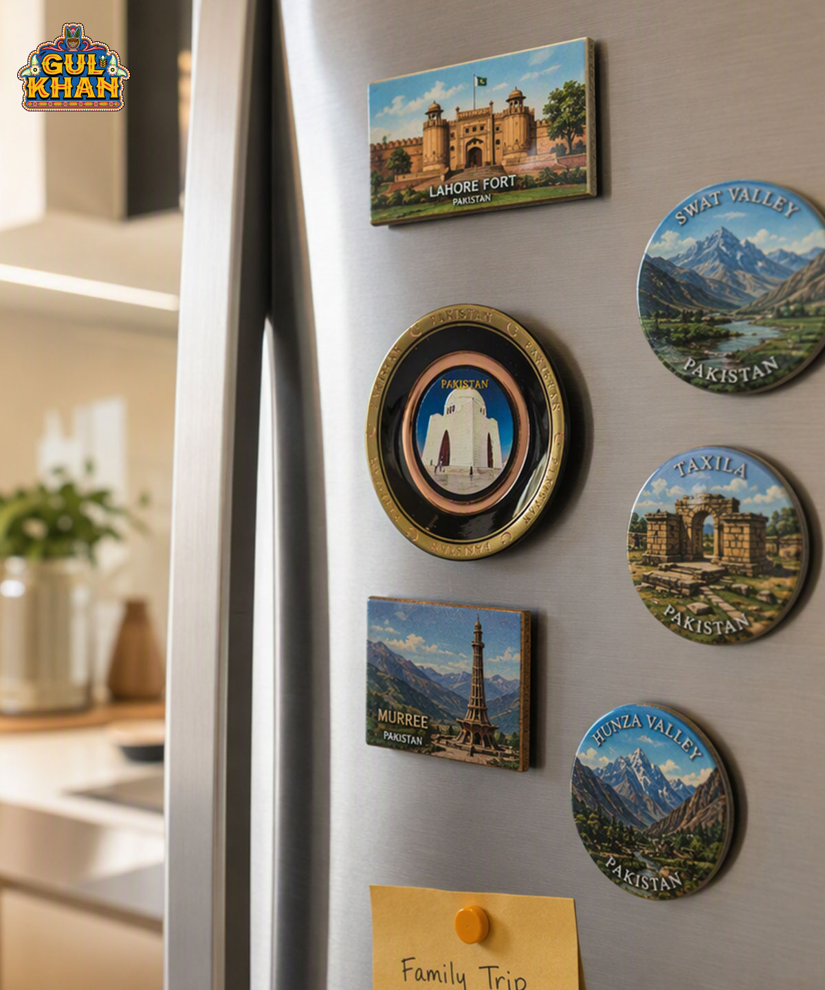 Gul Khan Pakistan Icon Magnet – Mazar-e-Quaid