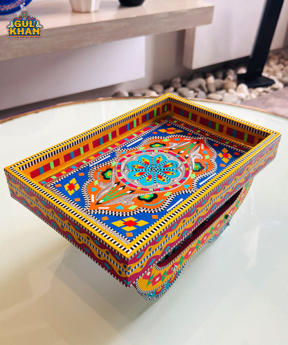 Orange & Blue Truck Art  Thaila Tray