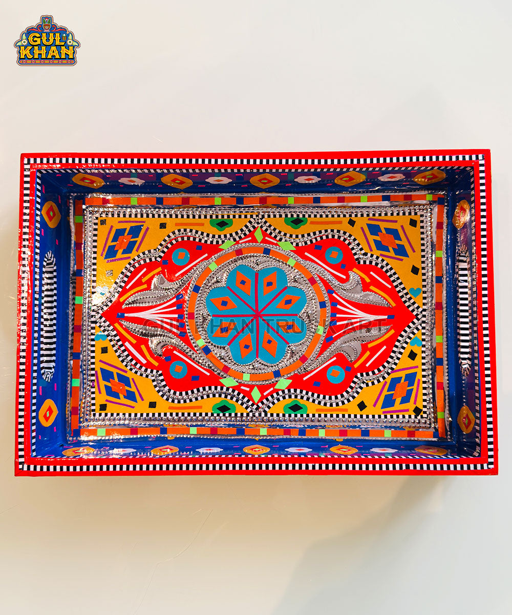 Classic Red Truck Art Serving Tray
