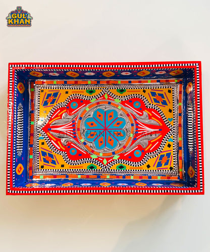 Classic Red Truck Art Serving Tray