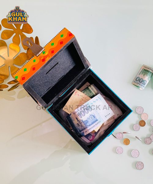 Red & Purple (Customisable) Truck Art Money Gullak