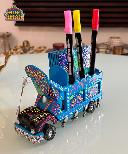 Cone Art Blue Coaster & Truck Set Design