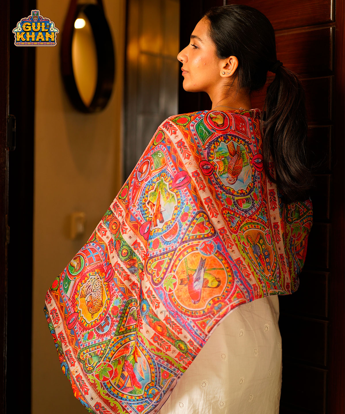 Truck Art Pattern Stole