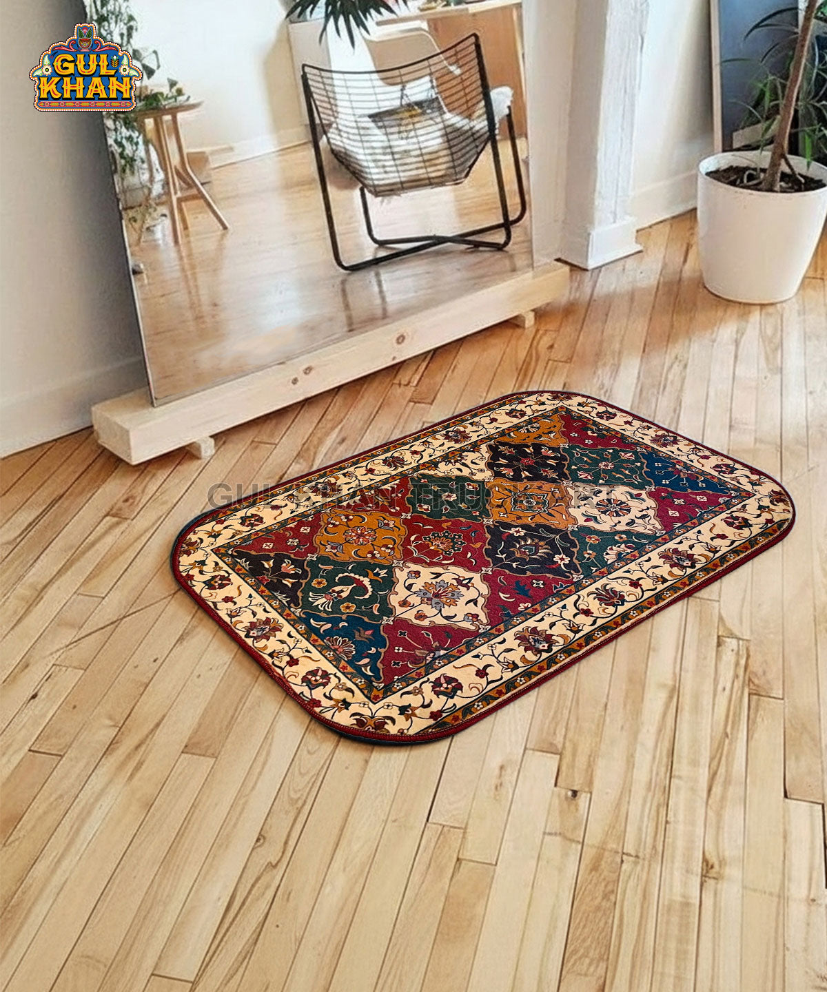 Persian Artisan Printed Floor Mat - Gul Khan Truck Art