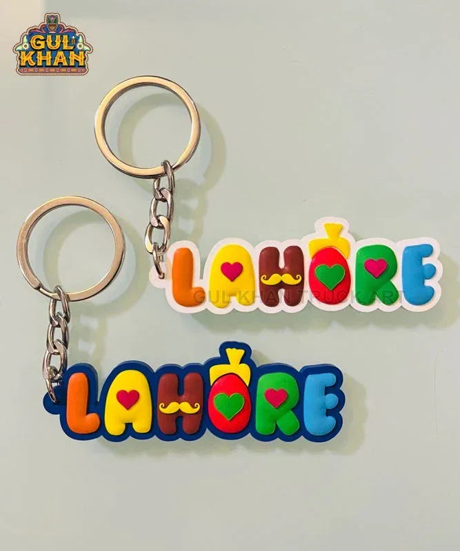 Lahore Premium Rubber Key Chain - Gul Khan Truck Art