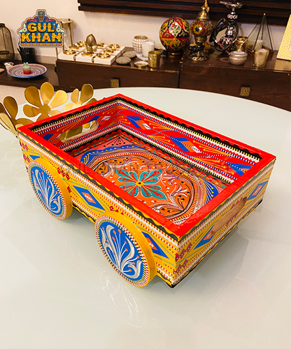 Tray On Wheel 11115 - Gul Khan Truck Art