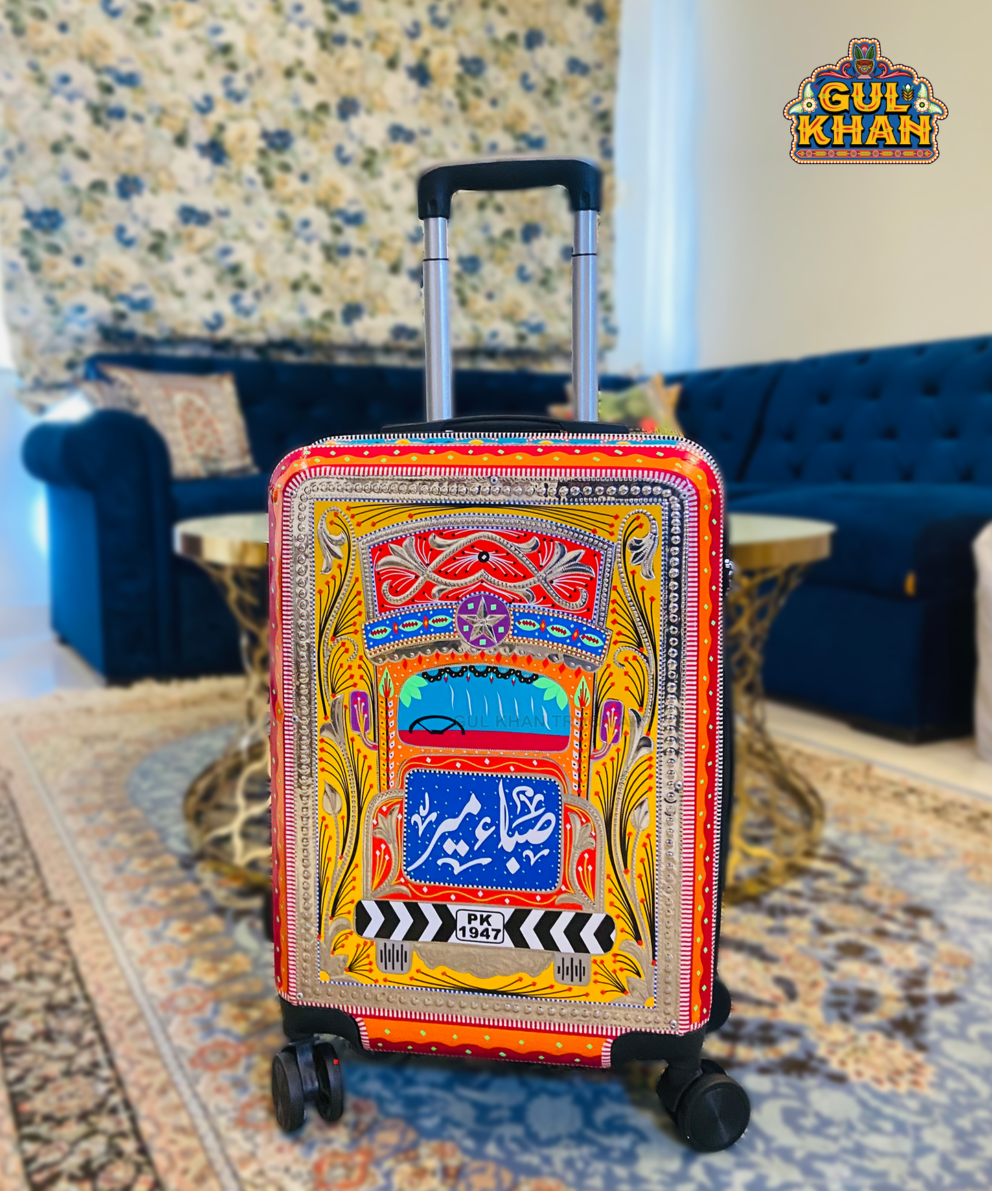 Trolley Bag 1126 (Chamakpatti Handmade) - Gul Khan Truck Art