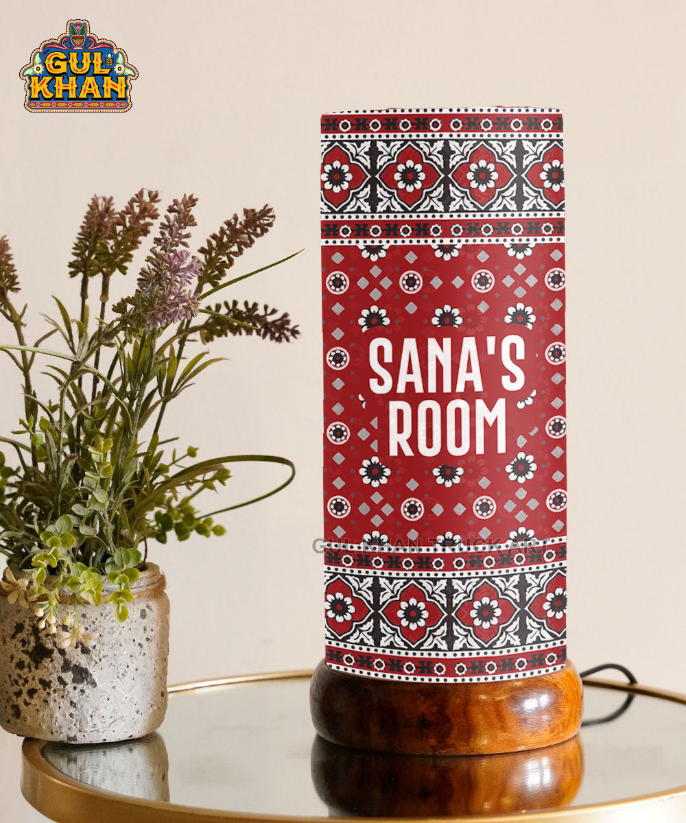 Ajrak Design Printed Acrylic Lamp