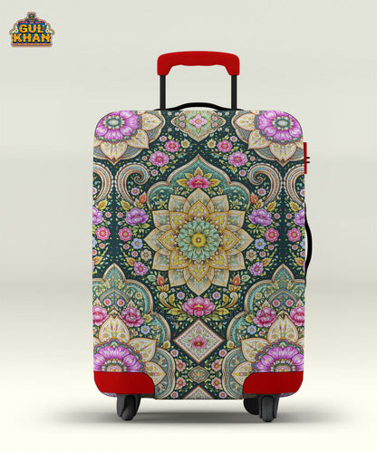 Colorful Mandala Art Trolley Bag Cover ( Customizable )