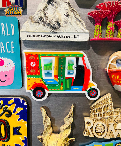 Rickshaw Truck Art Fridge Magnet - Gul Khan Truck Art