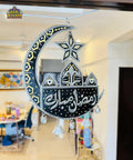 Ramadan Truck Art Wall Hanging Black & Golden - Gul Khan Truck Art