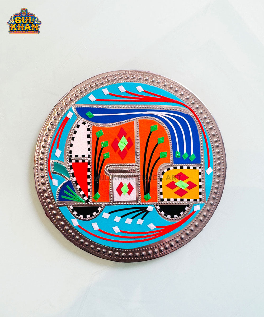 Turquoise Rickshaw Chamakpatti Coaster