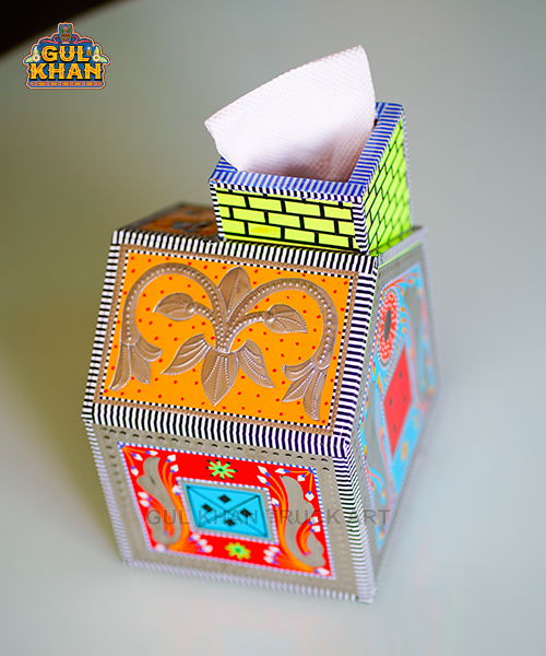 Chamakpatti House Tissue Box Design 11150 - Gul Khan Truck Art