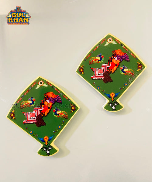 Pakistan Green Acrylic Fridge Magnet