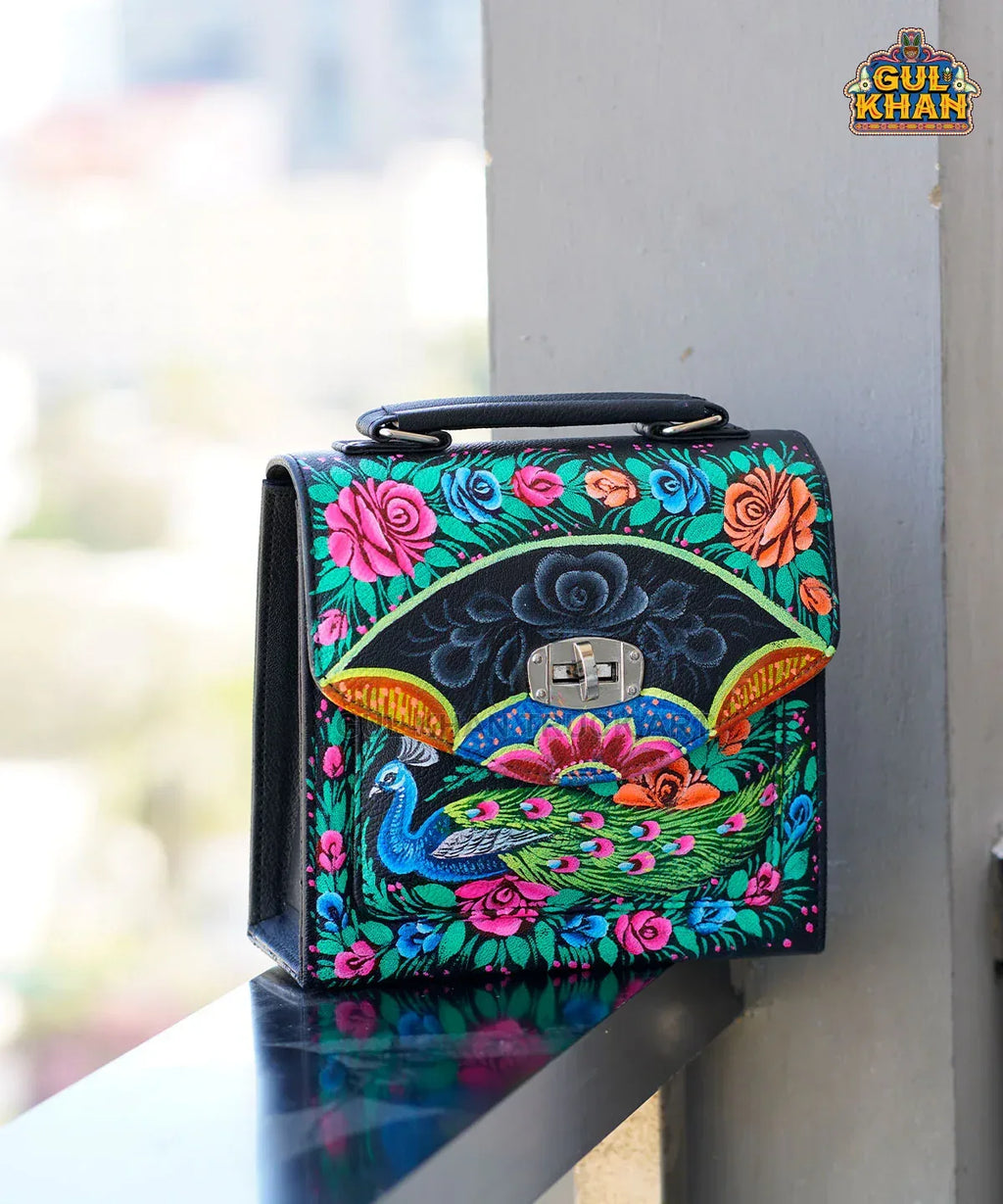 Handpainted Handbag 1015 - Gul Khan Truck Art