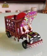 Cone Art Red Stationery Truck Design - Gul Khan Truck Art
