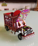 Cone Art Red Stationery Truck Design - Gul Khan Truck Art