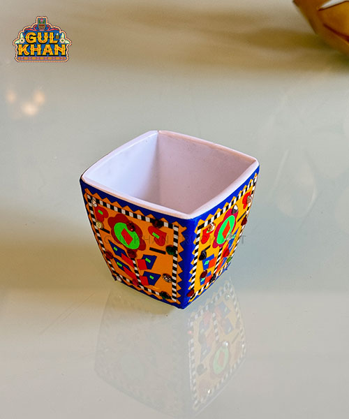 Indoor Flower Pot Design 04 (Chamakpatti Handmade)