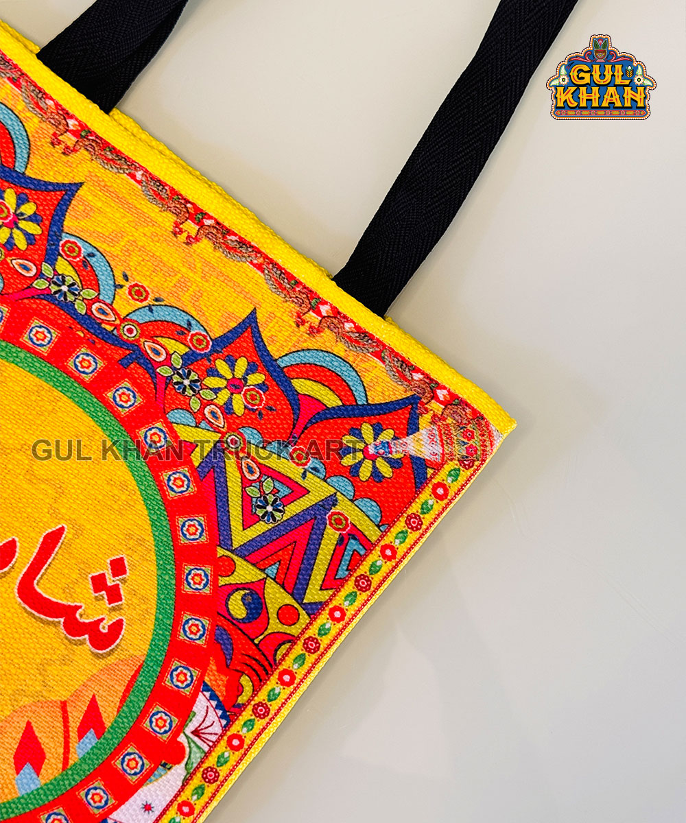 Shopping Spree Printed Truck Art Tote Bag