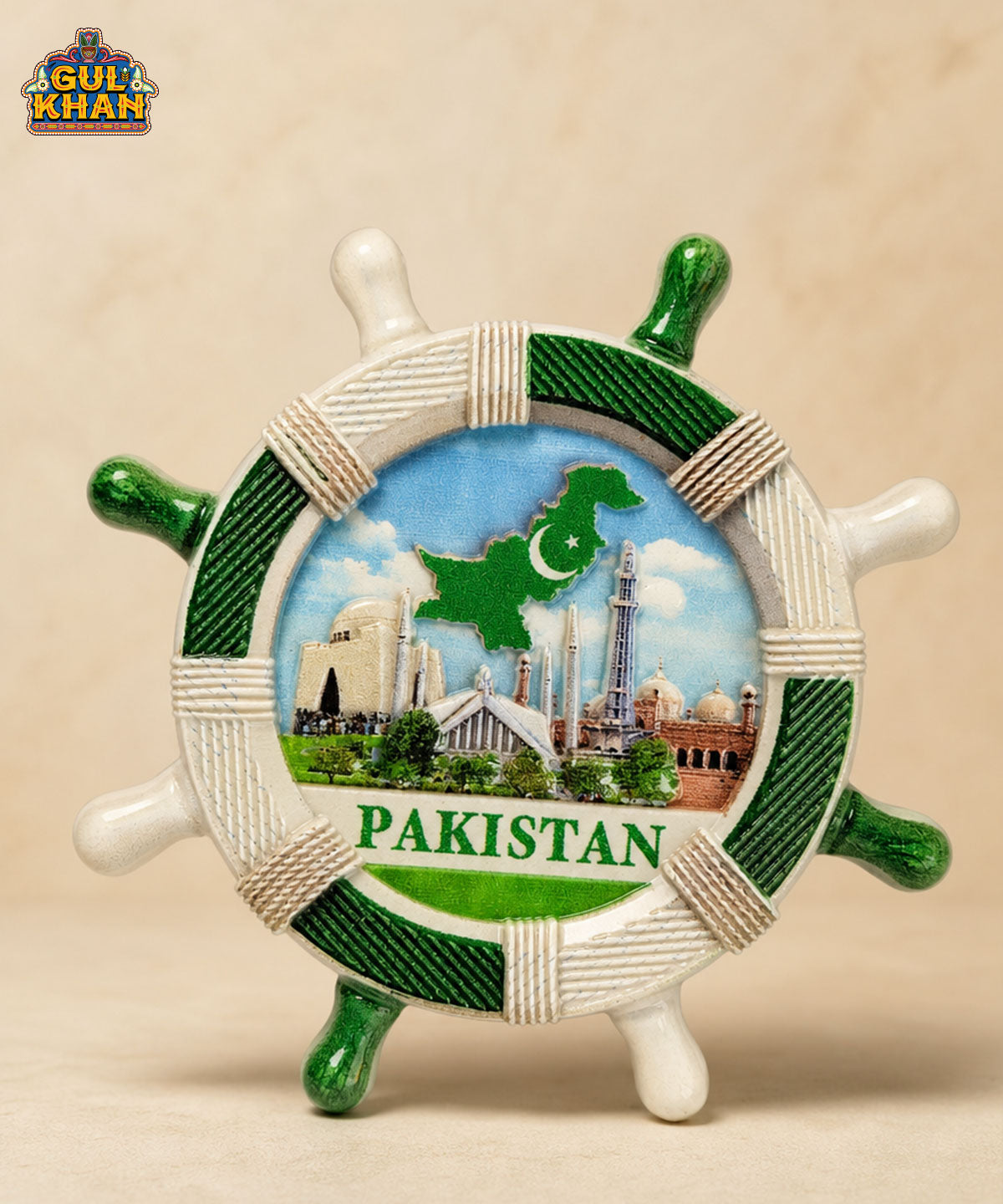 Gul Khan Pakistan Icon Magnet – Pakistan Map