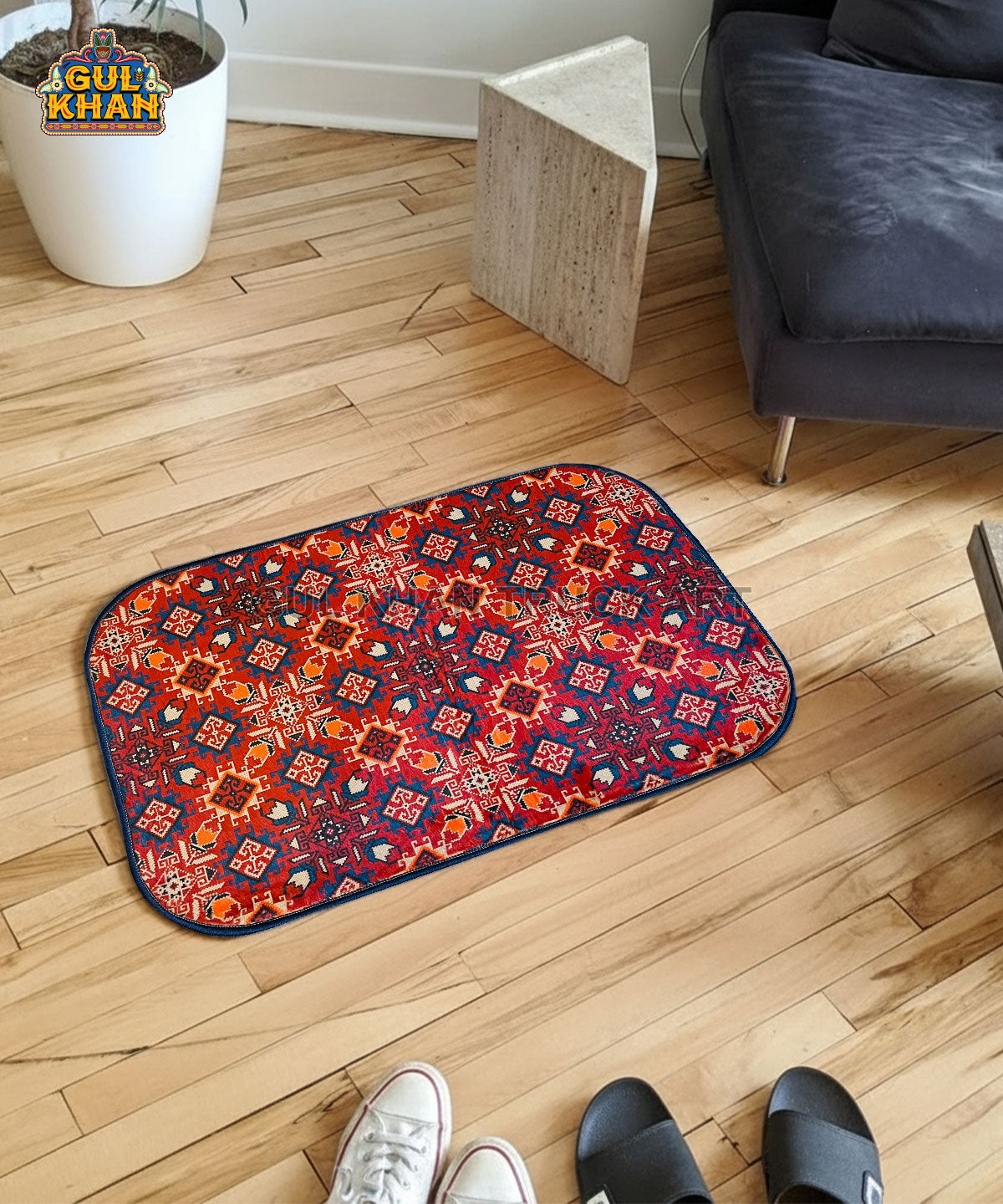 Persian Motif Printed Floor Mat