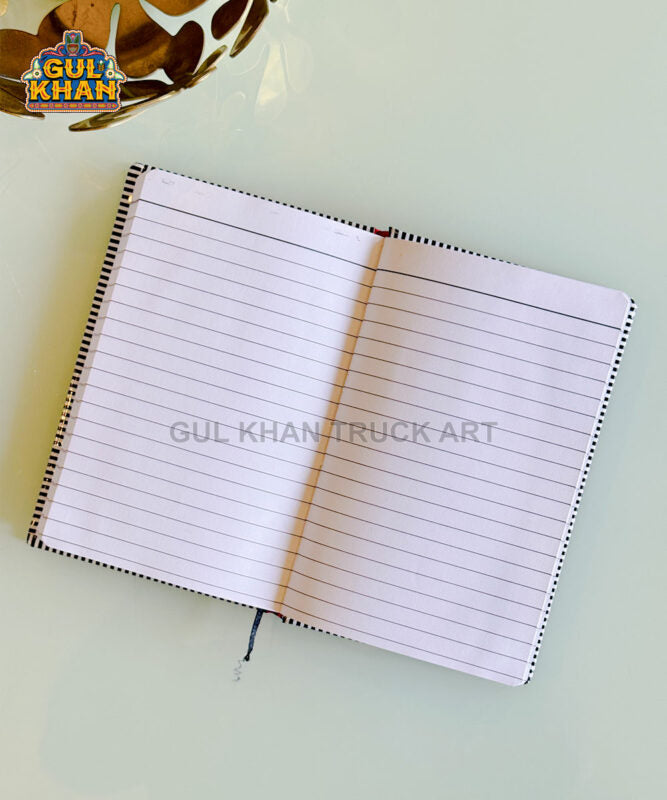 Royal Sunset Noir Truck Art Hard Cover Notebook ( Customizable )