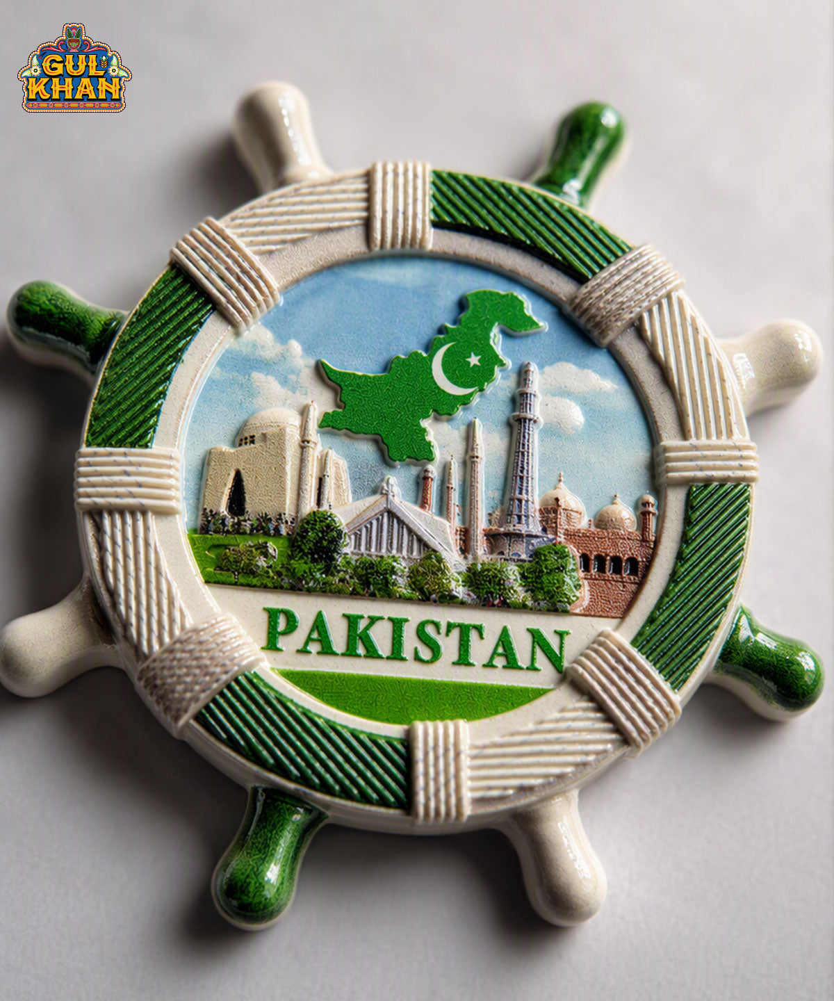 Gul Khan Pakistan Icon Magnet – Pakistan Map