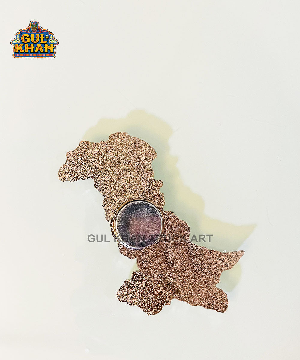 Pakisan Map Metal Diecast Truck Art Fridge Magnet