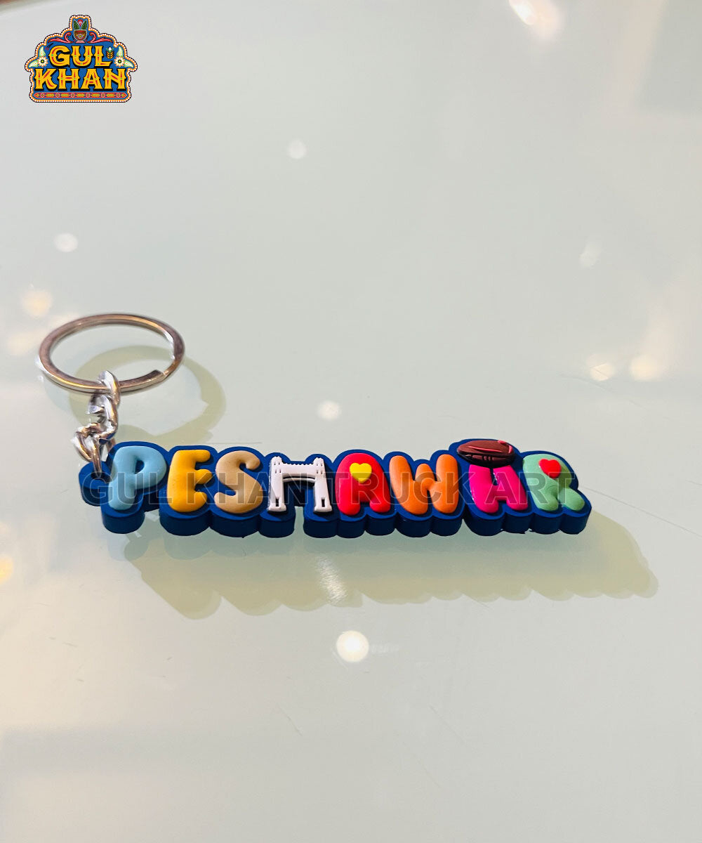 Peshawar Premium Rubber Key Chain - Gul Khan Truck Art