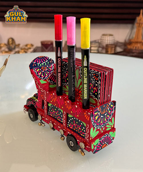 Cone Art Red Coaster & Truck Set Design